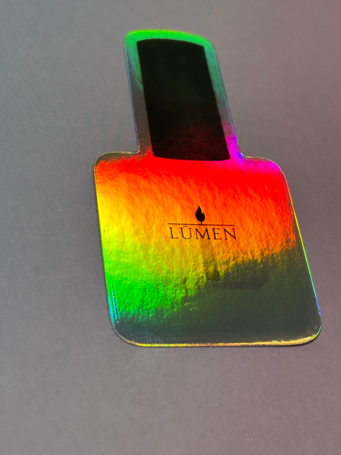 Holographic LŪMEN collectors bottle sticker