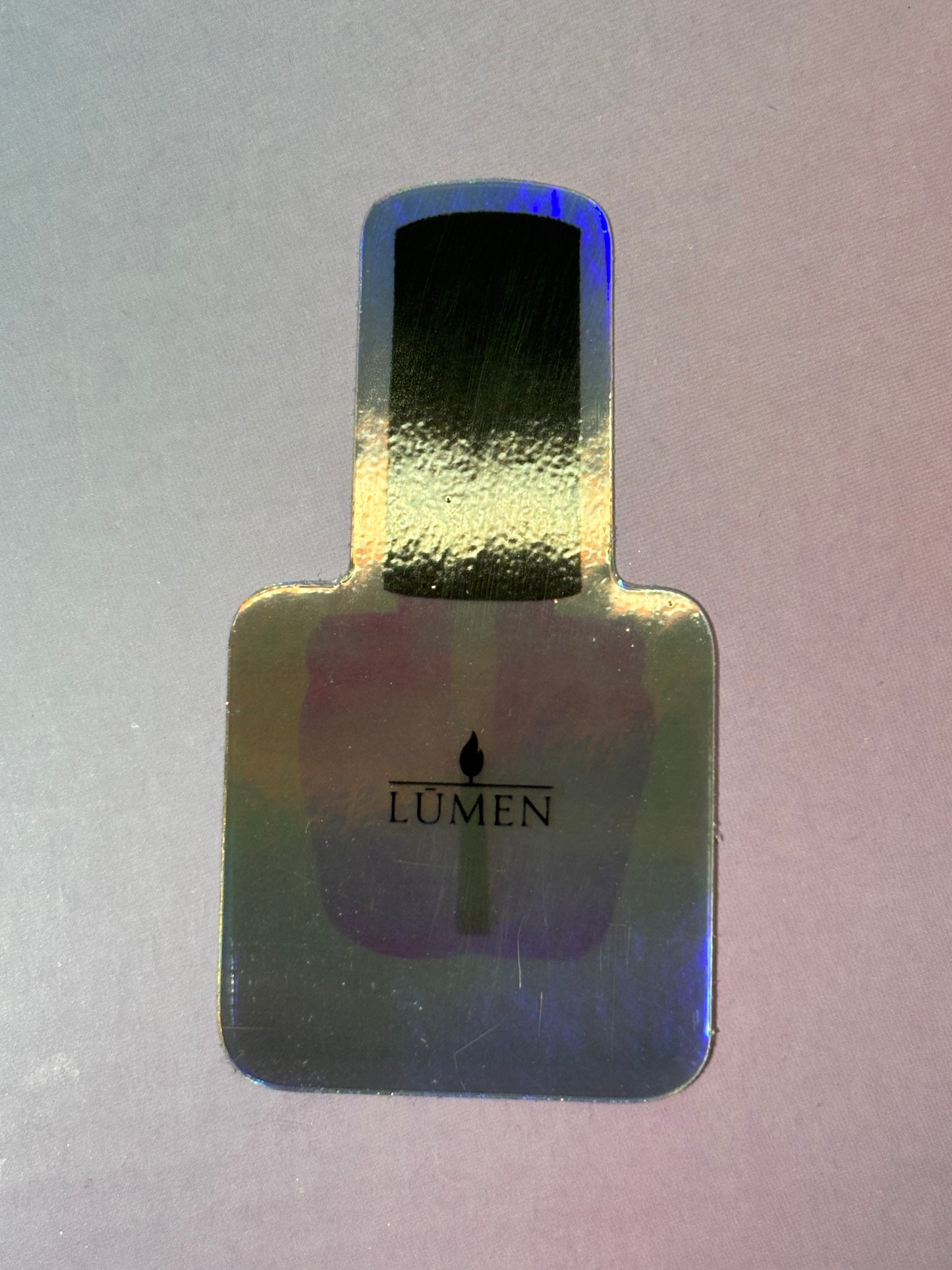 Holographic LŪMEN collectors bottle sticker