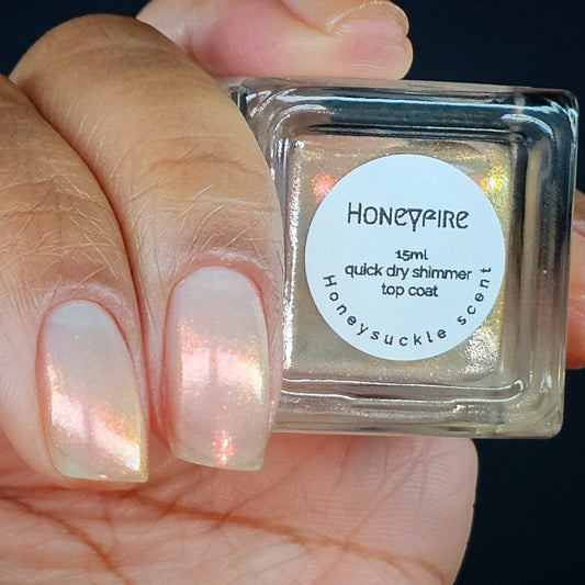 Honeyfire Aura scented shimmer topcoat