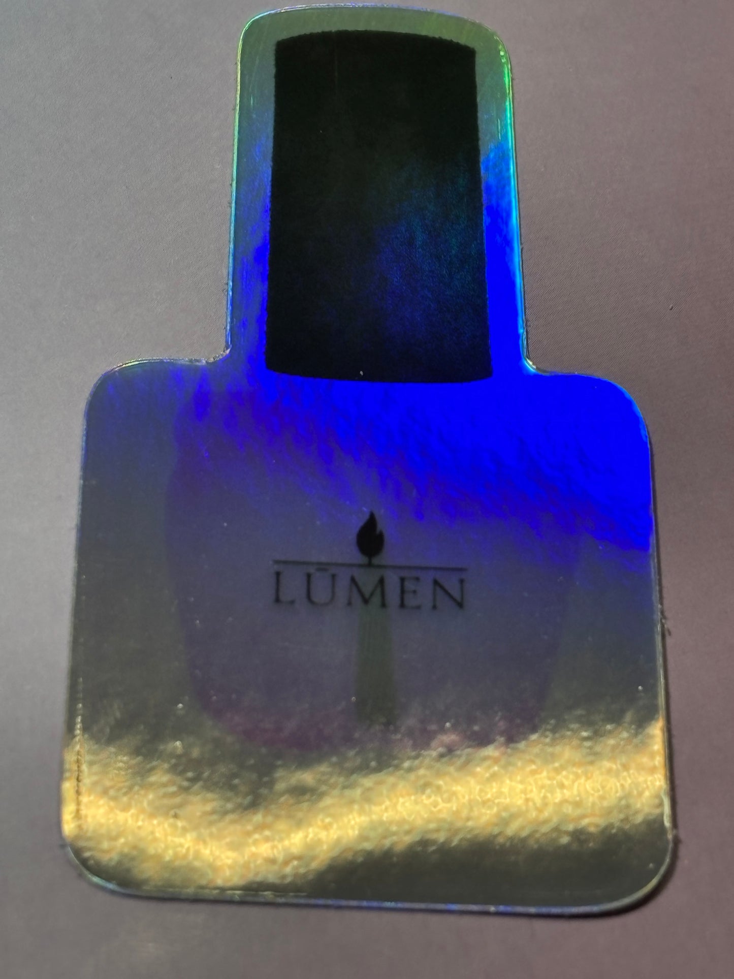 Holographic LŪMEN collectors bottle sticker