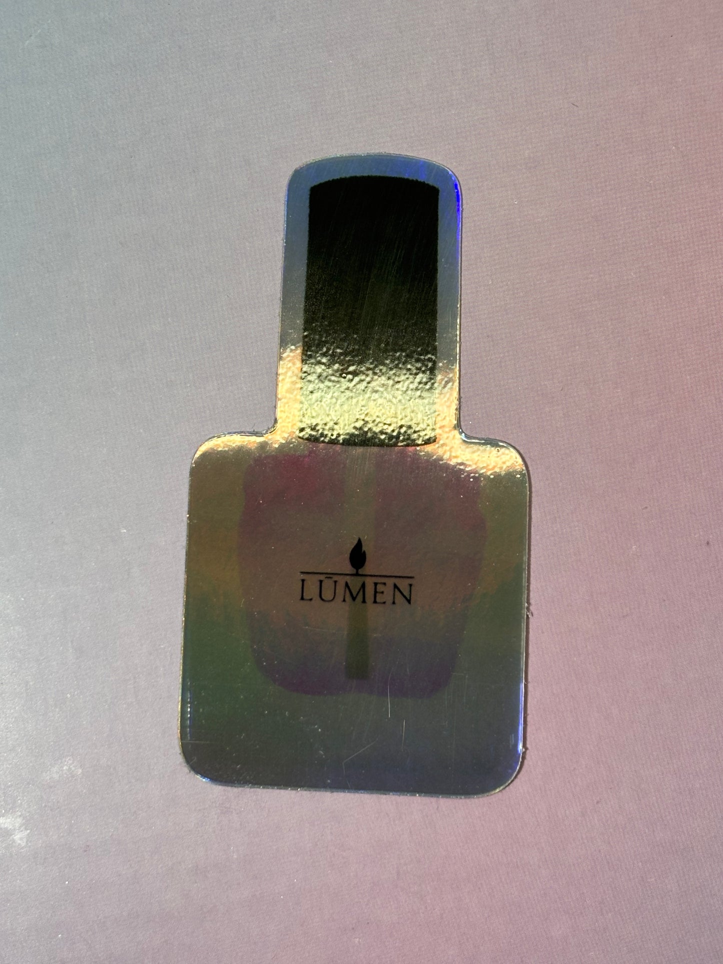 Holographic LŪMEN collectors bottle sticker